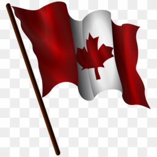 Medium Image - Canada Flag Waving Clipart, HD Png Download