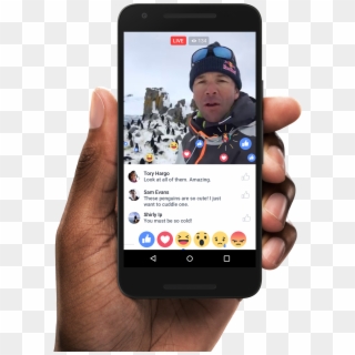 Facebook's Live Reactions In Action - Facebook Live Video Ads, HD Png Download