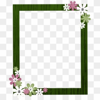 Green Frame Png - Flower Border Frame Free, Transparent Png