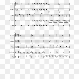 Tuba Trombone Cymbal C Trumpet= This Song Sheet Music - Sheet Music, HD Png Download
