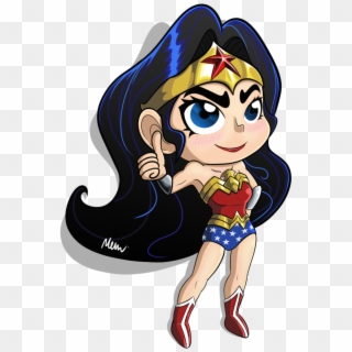 Chibi Wonder Woman By Fujuzakinc, HD Png Download - 622x922(#702878 ...