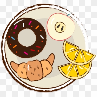 Donut Croissant Fruit Food Png And Vector Image, Transparent Png