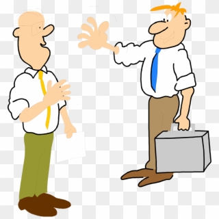Clip Art Free Library Business People Talking Png Amazing - Two People Waving At Each Other, Transparent Png