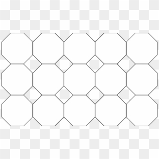 Truncated Square Tiling - Hexagon And Square Tile, HD Png Download