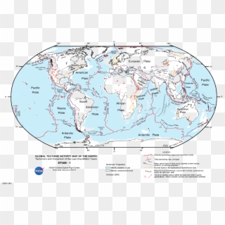 What Are The Euler Poles Of N And S America With Respect - Detailed Map Of Tectonic Plates, HD Png Download