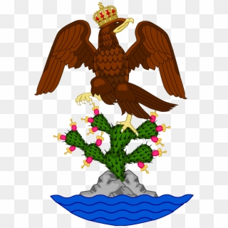 El Escudo De Armas Del Primer Imperio Mexicano Durante - Escudo De La Bandera De Iturbide, HD Png Download