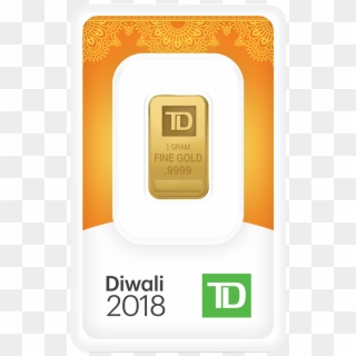 1 Gram Td Diwali Gold Bar - Ipod, HD Png Download