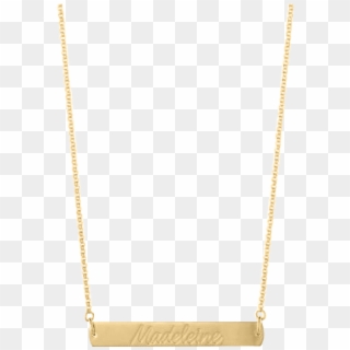Gold Bar Necklace - Chain, HD Png Download