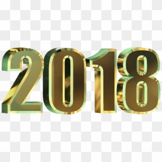 Happy New Year 2018 3d Hd Scrap For Fb - Png Happy New Year Background, Transparent Png