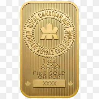 Royal Canadian Mint Gold Bar - 1 Oz Royal Canadian Mint Gold Wafer Bar, HD Png Download