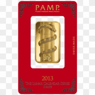 Pamp 2013 Snake Gold Bar 1 Oz - Pamp Year Of The Pig, HD Png Download
