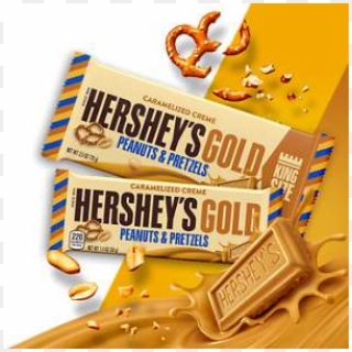 Hershey's Gold Peanuts & Pretzels, HD Png Download