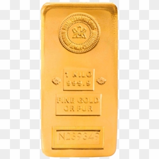1 Kg Royal Canadian Mint Gold Bar - Gold, HD Png Download