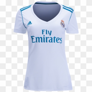 Real Madrid 17/18 Home Women's Jersey - Real Madrid Jersey For Women 17 18, HD Png Download