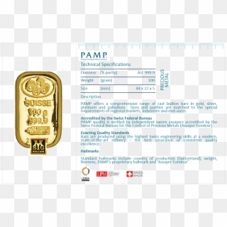 Pamp Suisse - Pamp, HD Png Download