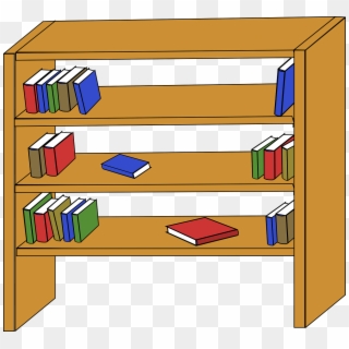 Books On Shelf Clipart Clipart Panda Free Clipart Images - Bookshelf Clipart, HD Png Download
