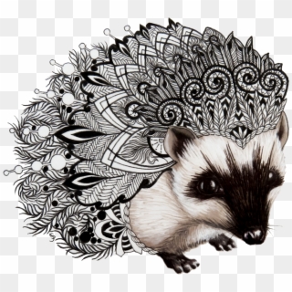 Zentangle Hedgehog , Png Download - Zentangle Hedgehog, Transparent Png