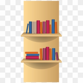 Png Library Bookshelf Clipart - Bookcase, Transparent Png