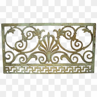 Ornate Large Antique Cast Iron Victorian Fireplace, HD Png Download