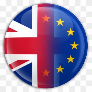 Uk-eu Blended Button - Brexit In Or Out, HD Png Download