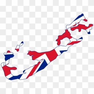 Flag Map Of Bermuda - Uk Flag Map Wikipedia, HD Png Download