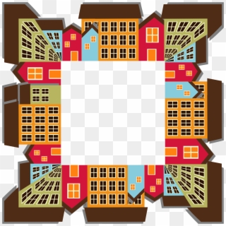 This Free Icons Png Design Of Small Town Cityscape, Transparent Png