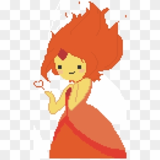 Flame Princess From Adventure Time - Flame Princess Pixel, HD Png Download