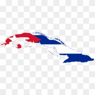 Flag-map Of Cuba - Flag Map Of Cuba, HD Png Download
