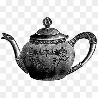 Vintage Teapot Png, Transparent Png