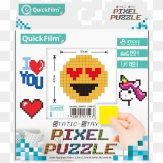 Quickfilm™ Static Stay Pixel Puzzle Smiling Face With - Jigsaw Puzzle, HD Png Download