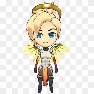 Chibi Mercy - Http - //i - Imgur - Com/4may9zr - Overwatch Mercy Gif Png, Transparent Png