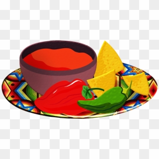 Salsa, Chips, Tomatoes, Red Chili, Tortilla Chips - Salsa And Chips Clipart, HD Png Download