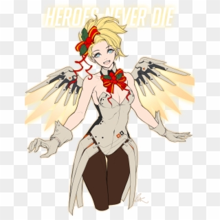 Resized To 47% Of Original - Mercy From Overwatch Drawing, HD Png Download