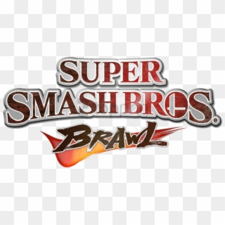 Super Smash Bros Logo Png - Super Smash Bros Brawl Title, Transparent Png