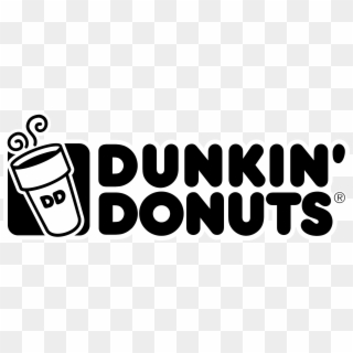 Dunkin Donuts Logo Black And White, HD Png Download