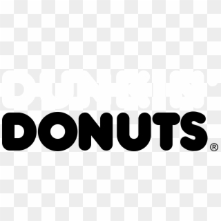 Dunkin' Donuts Logo Black And White - Dunkin Donuts, HD Png Download