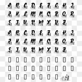 Font Characters - Liquid Crystal Font, HD Png Download