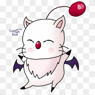 A Little Moogle Happy To See You Kupo - Cartoon, HD Png Download