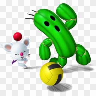 Moogle And Cactuar Playing Dodgeball - Mario Sports Mix Cactuar, HD Png Download