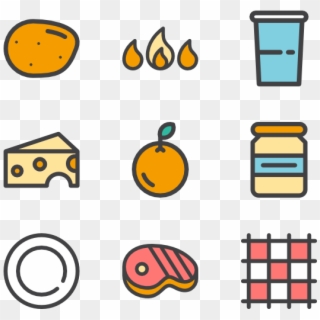 Picnic And Bbq Icons, HD Png Download