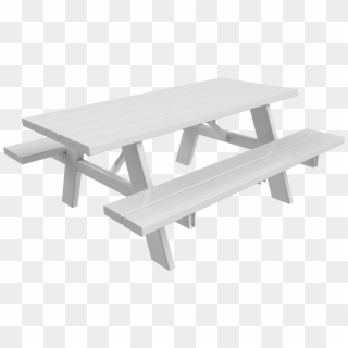 Picnic Table - White Picnic Table Png, Transparent Png