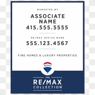 Remax Cl-30x24 Col Rp - Remax Collection Window Signs, HD Png Download