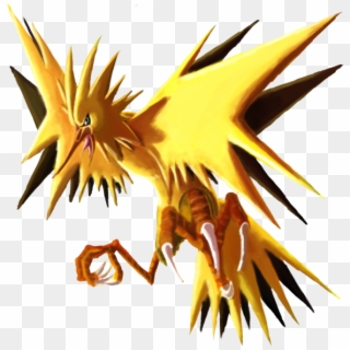 Zapdos É Um Pokémon Pássaro Lendário Que Tem A Habilidade - Illustration, HD Png Download