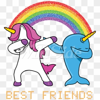 Best Friends Unicorn & Narwhal - Cartoon, HD Png Download