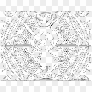Adult Pokemon Coloring Page Chespin - Pokemon Adult Coloring Pages, HD Png Download