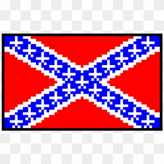 Confederate Flag - Confederate Flag Pixel Art, HD Png Download