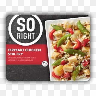 This Meal Starts With Brown Rice, White Chicken, Sugar - So Right Frozen Meals, HD Png Download