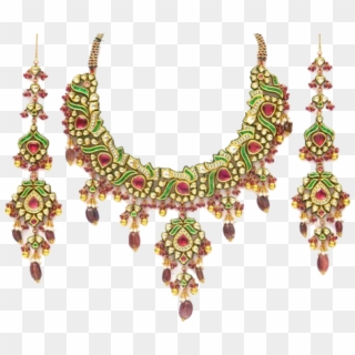 Jewelry Clipart Indian Jewellery - Kundan Ki Jewellery Set, HD Png Download