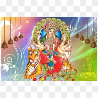 Mele Mein Khoya Bareli Ka Jhumka Akhiyan Mein Maro - Maa Durga Ka Photo Hd, HD Png Download
