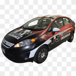 Ford Fiesta Car Wrap For Veronicas Auto Insurance - Ford Fiesta, HD Png Download